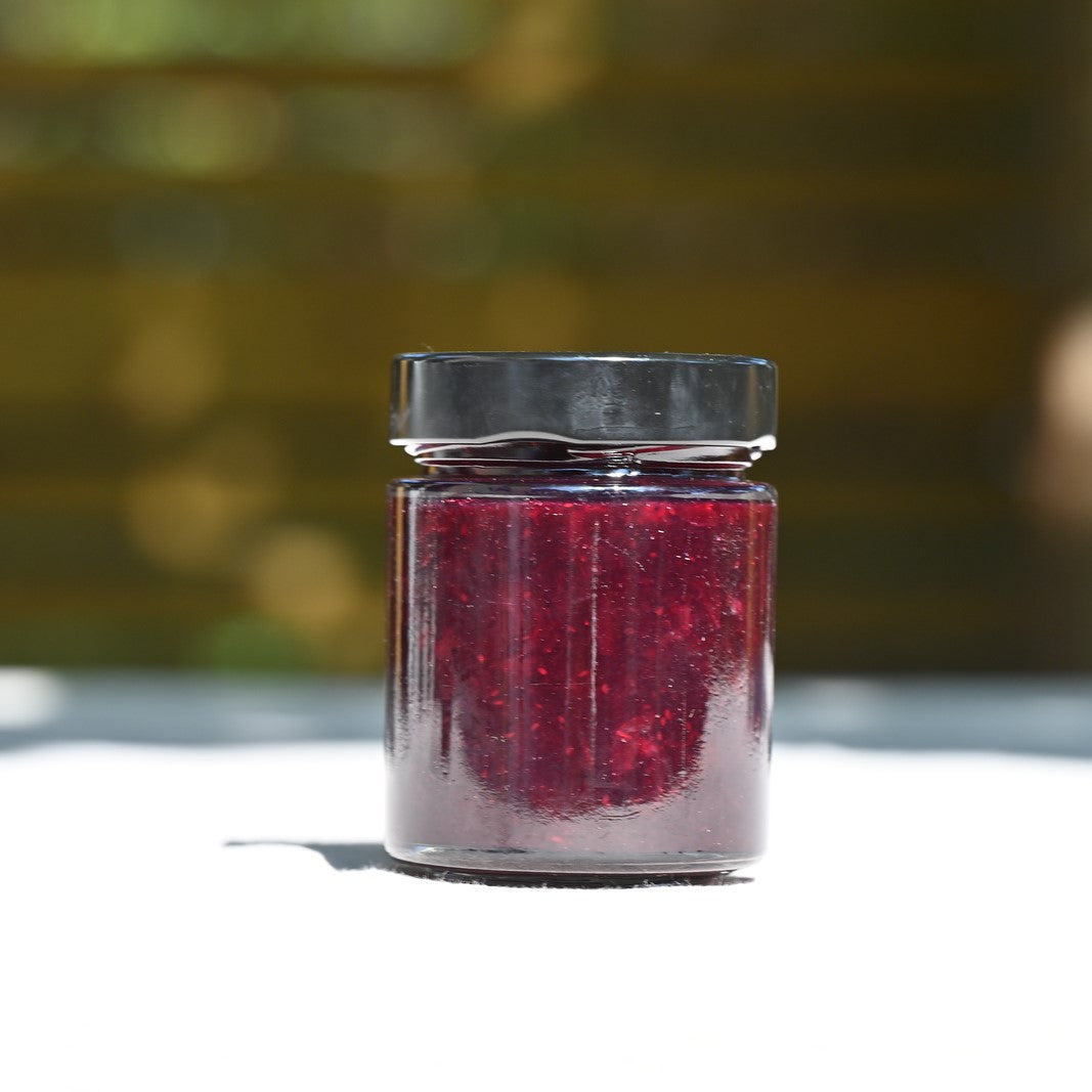 One  jar of blueberry and gin jam